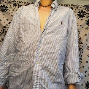 POLO RALPH LAUREN stripped oversized button down